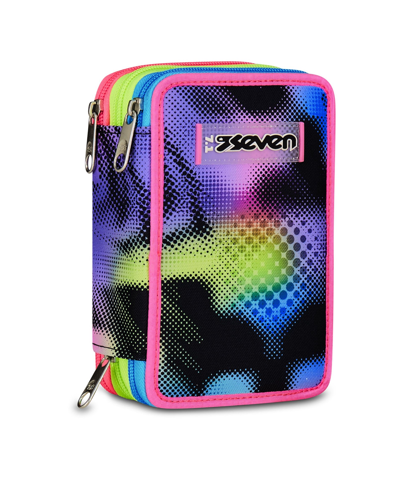 Astuccio Seven 3 Zip Write Down - Fuxia